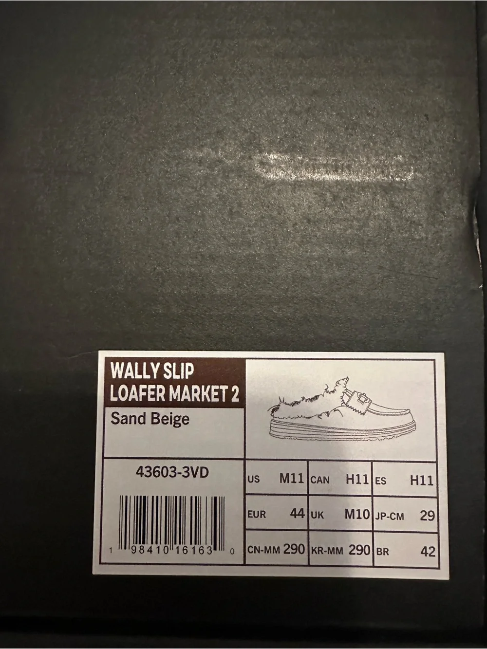 HEYDUDE Wally Slip Loafer Men’s Size 11